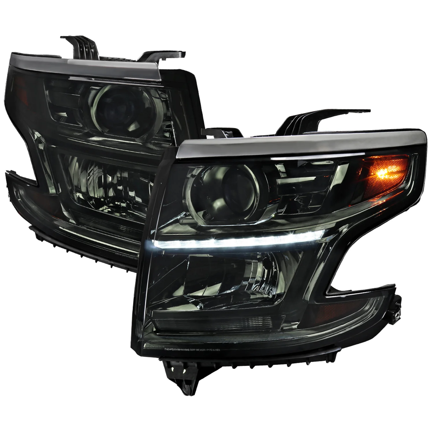 2015-2020 Chevy Tahoe Suburban/ 16-202019 Suburban 3500HD Headlights LED Smoke
