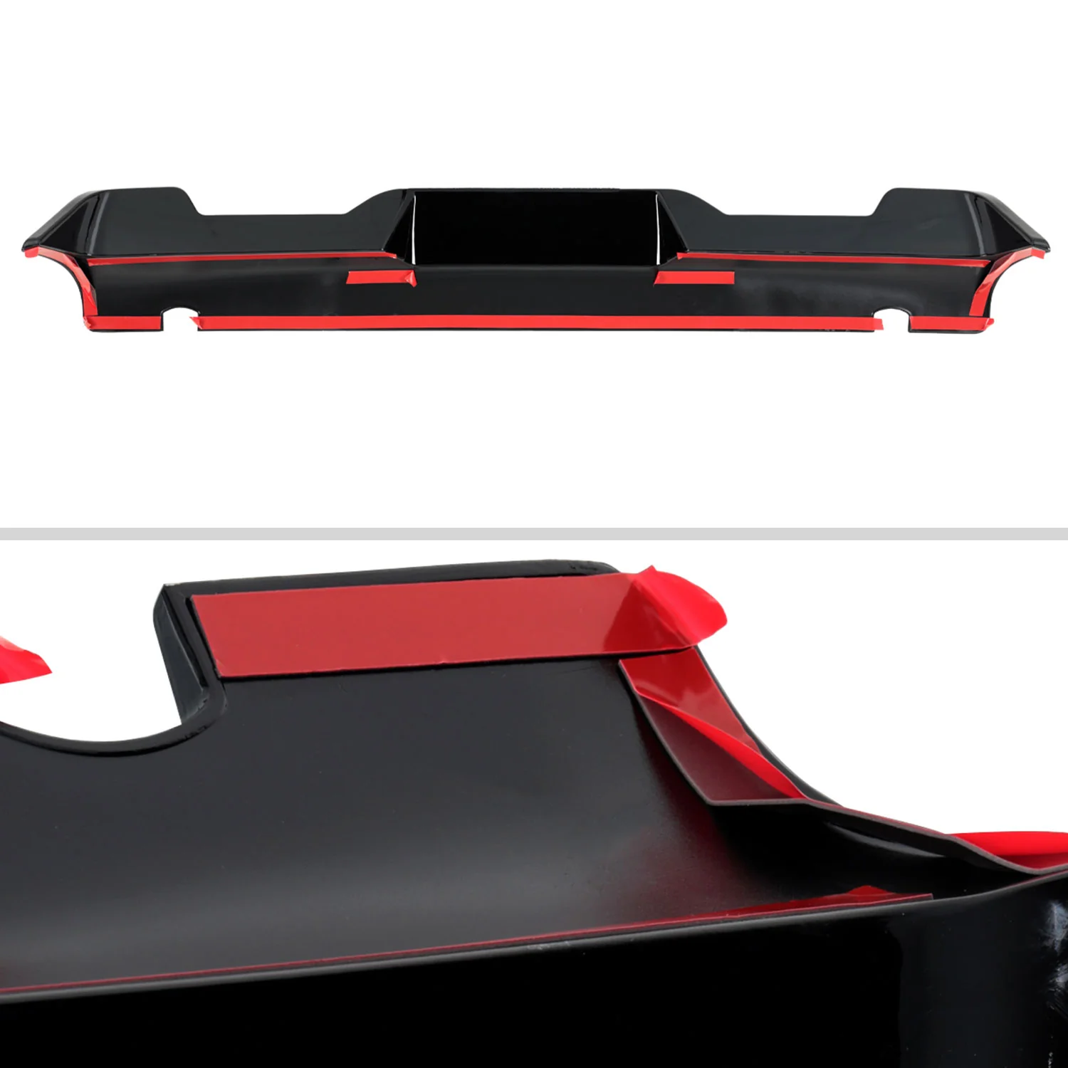 2015-2020 Ford F-150 1PC Rear Roof Glossy Black Truck Spoiler Wing - Image 6