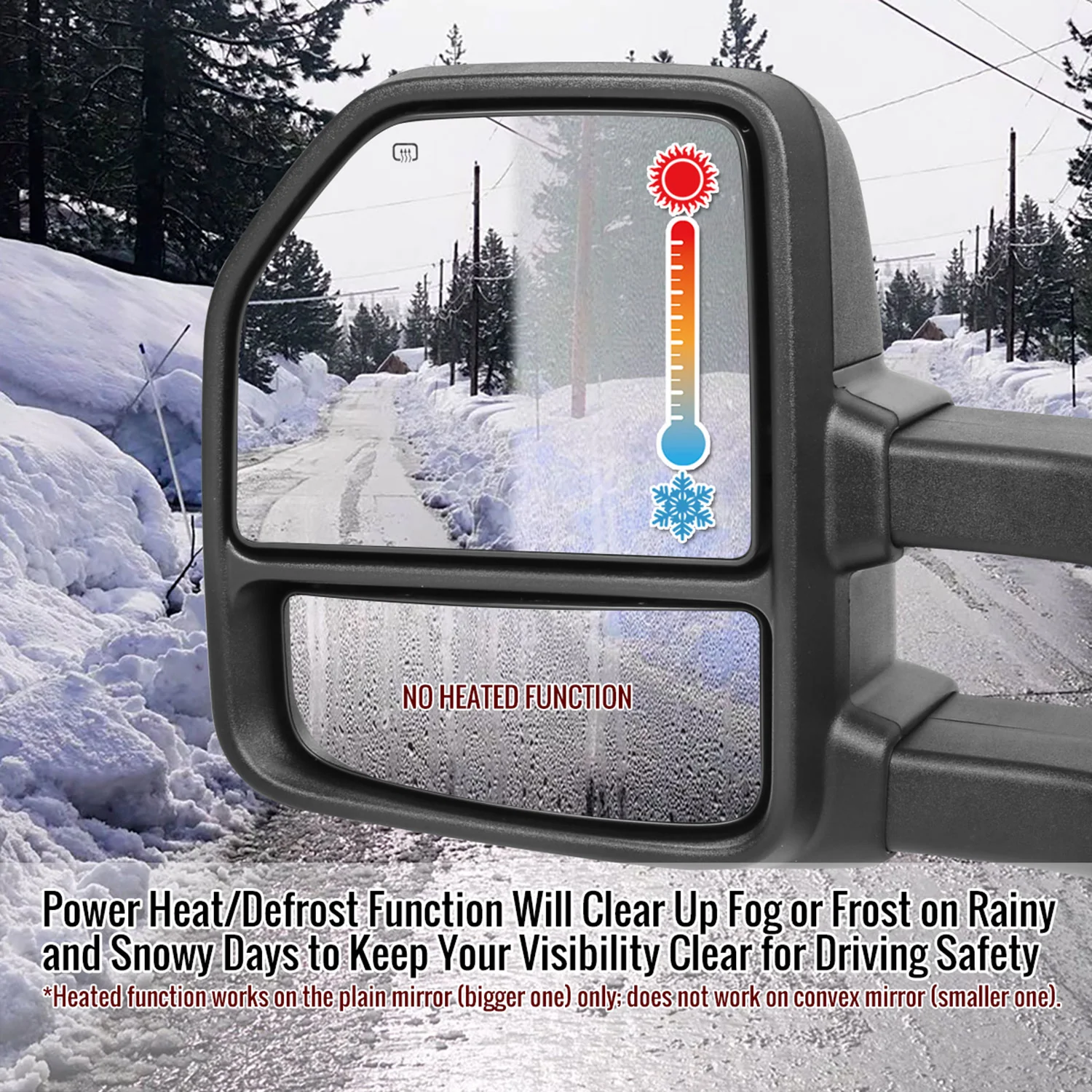 2015-2020 Ford F-150 Heated 8Pin/22Pin Towing Mirrors Smoke & Turn Signal - Image 3
