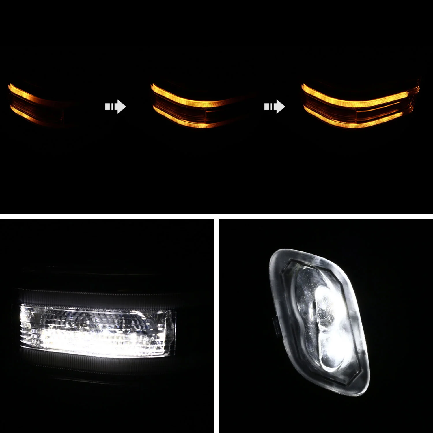 2015-2020 Ford F-150 Heated Towing Mirrors Clear Lens Sequential &Turn Signal - Image 2