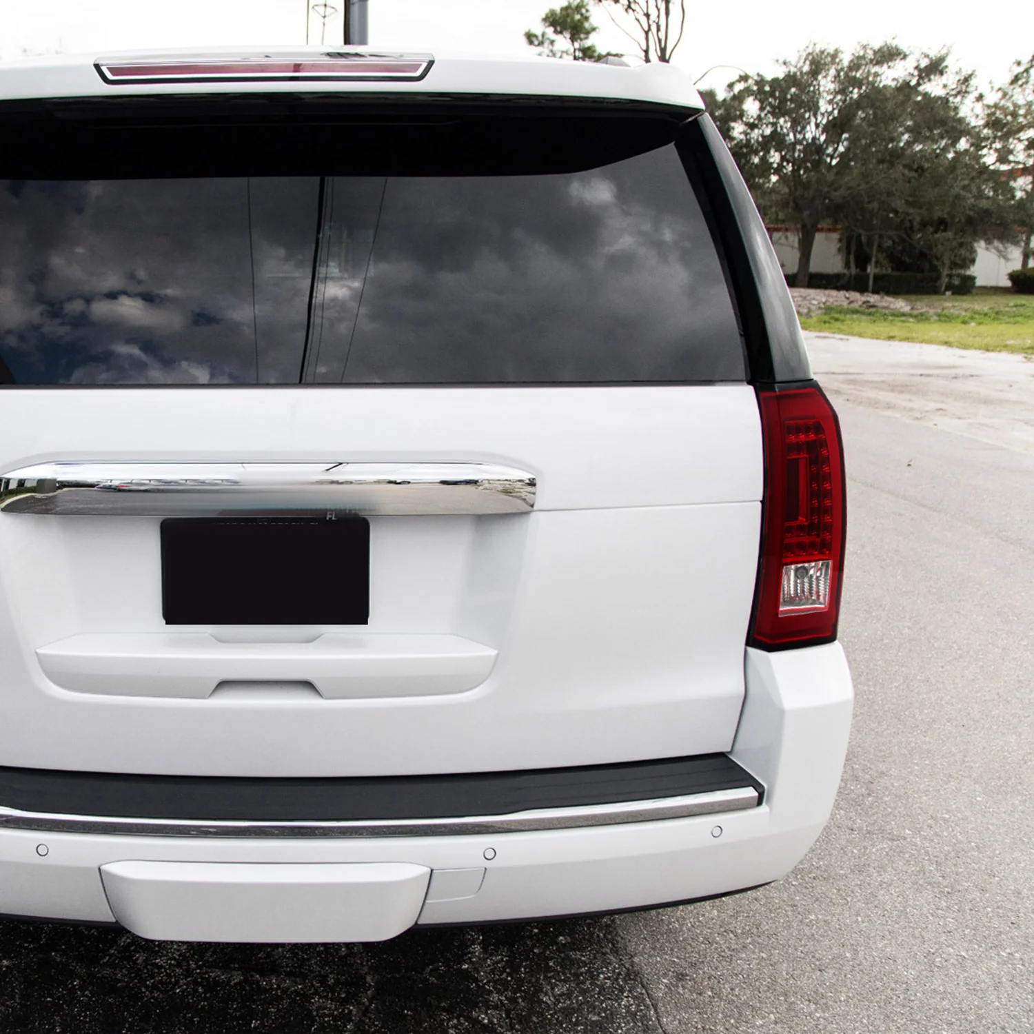 2015-2020 GMC Yukon/Yukon XL Denali SLE/SLT LED Tail Lights Chrome/Red Clear - Image 10