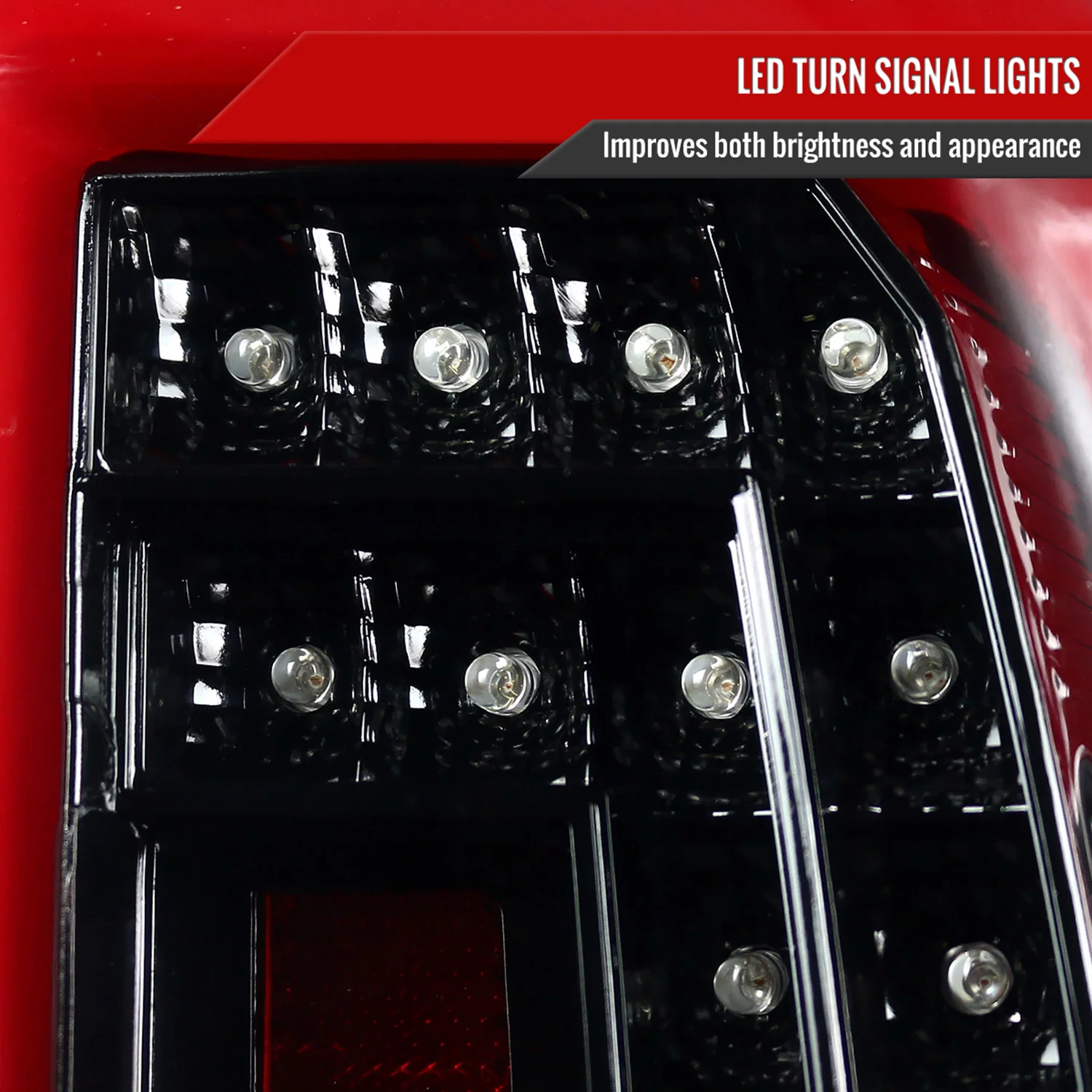 2015-2020 GMC Yukon/Yukon XL Denali SLE/SLT LED Tail Lights Jet Black/Clear - Image 4