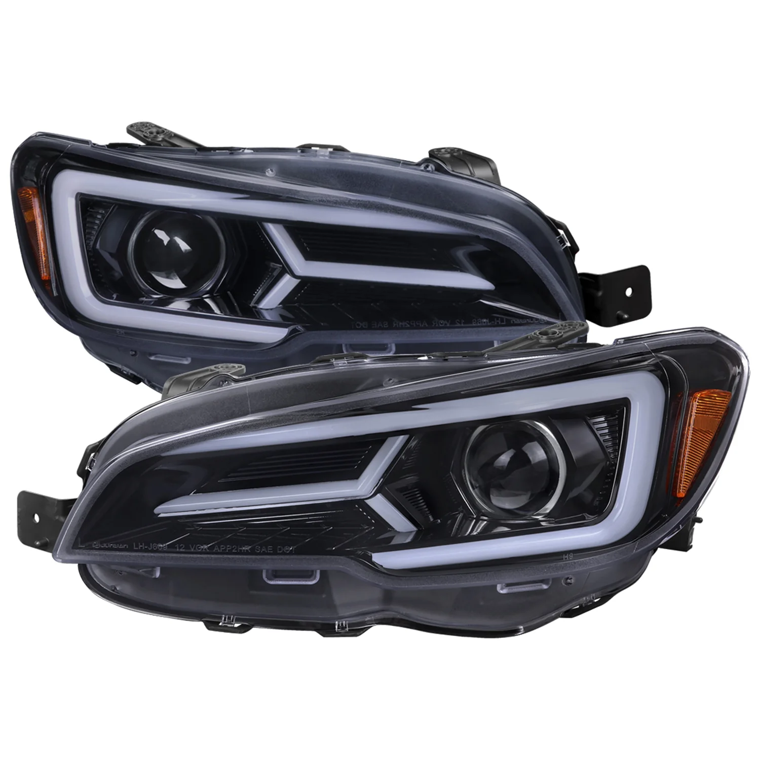 2015-2021 Subaru Impreza WRX/STI LED Bar Sequential Turn Signal Black/Smoke