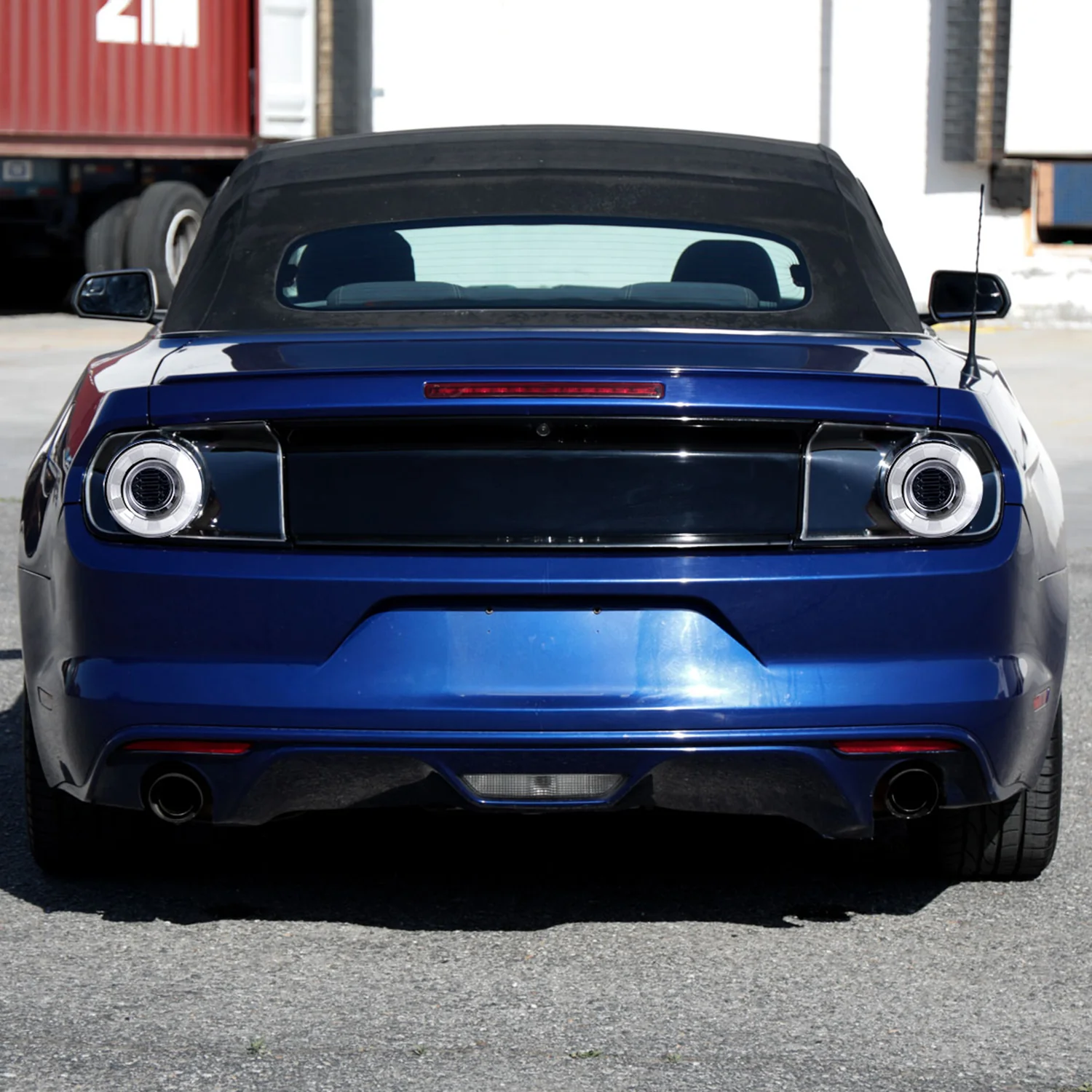 2015-2022 Ford Mustang White LED Bar Tail Lights Glossy Black - Image 10