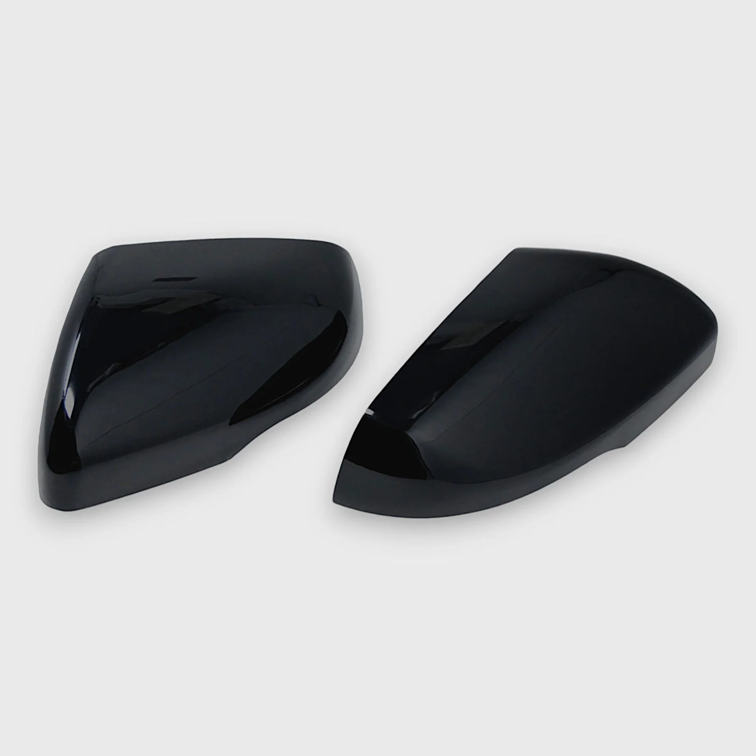2015-2024 Ford Edge Mirror Cover Caps Gloss Black 2Pcs ABS Plastic - Image 2
