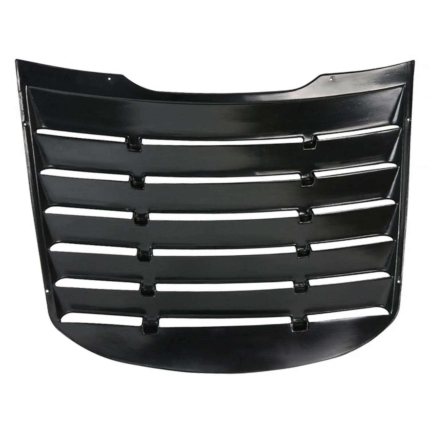 2015-2024 Ford Mustang Glossy Black Textured ABS Vintange Rear Window Louver - Image 8