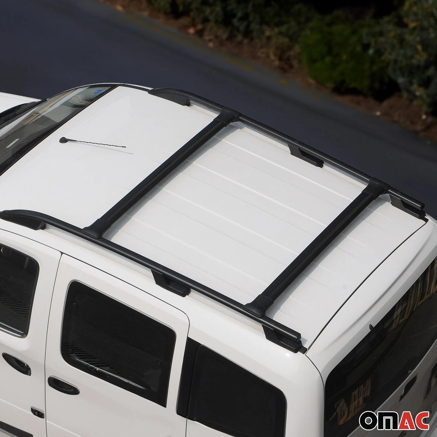 2015-2026 Ford Transit L3 Long Extended Roof Racks & Roof Rack Rails Black - Image 2