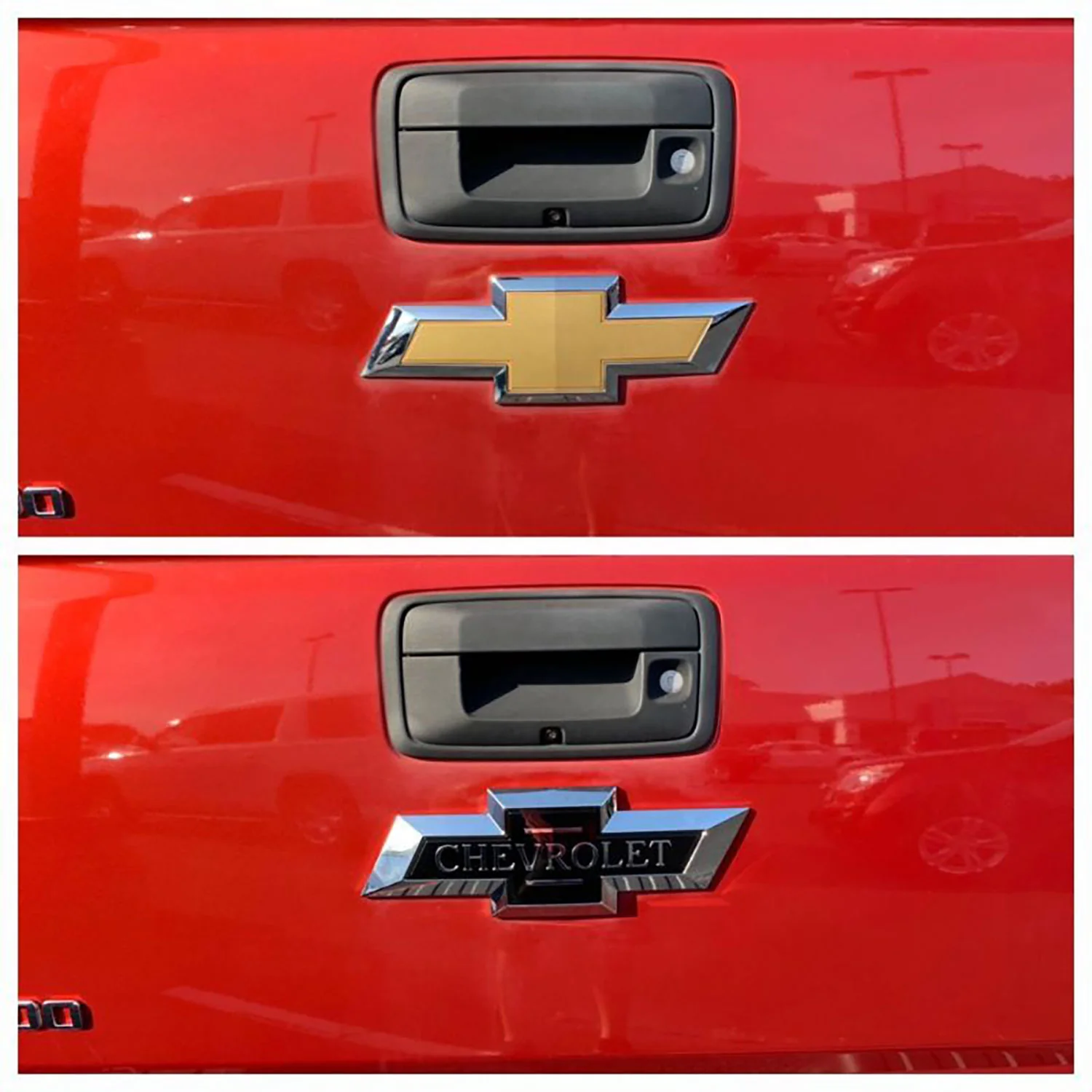 2016-2018 Chevrolet Silverado 1500 Licensed Wheel Cap Emblem Set Centennial 2Pcs ABS Plastic - Image 4