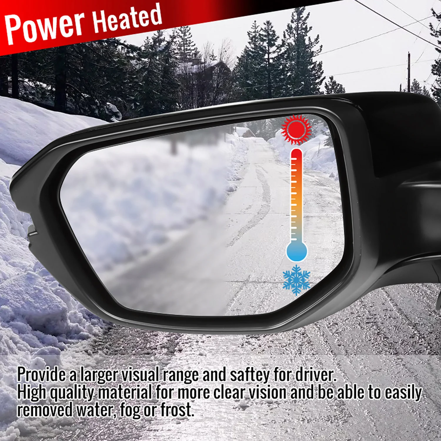 2016-2018 Honda Civic Black 7Pin Heated Side Mirror LED Turn Signal Driver - Image 6