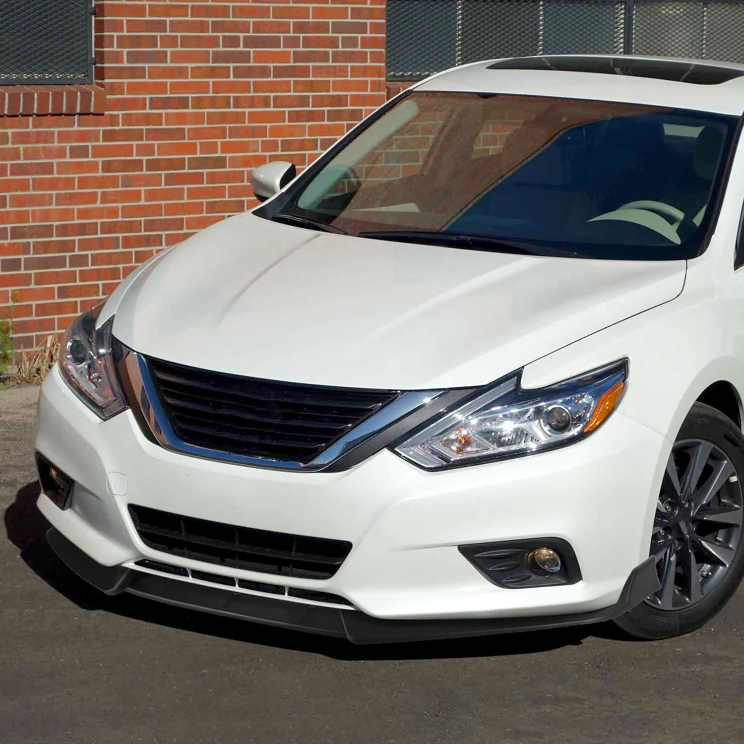 2016-2018 Nissan Altima Sedan Matte Black 3PC Front Bumper Lip Splitter Kit - Image 10