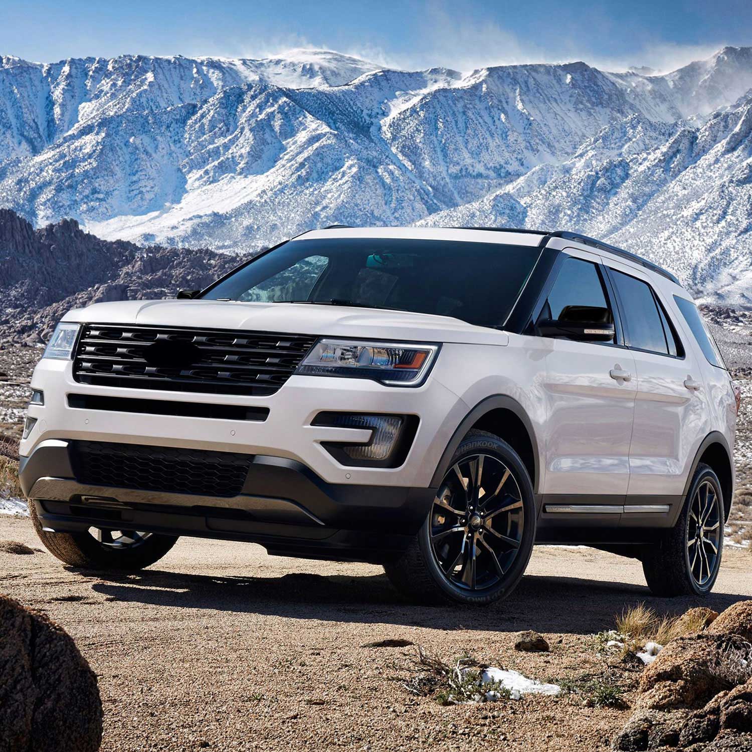 2016-2019 Ford Explorer Mirror Cover Caps Gloss Black 2Pcs ABS Plastic - Image 4