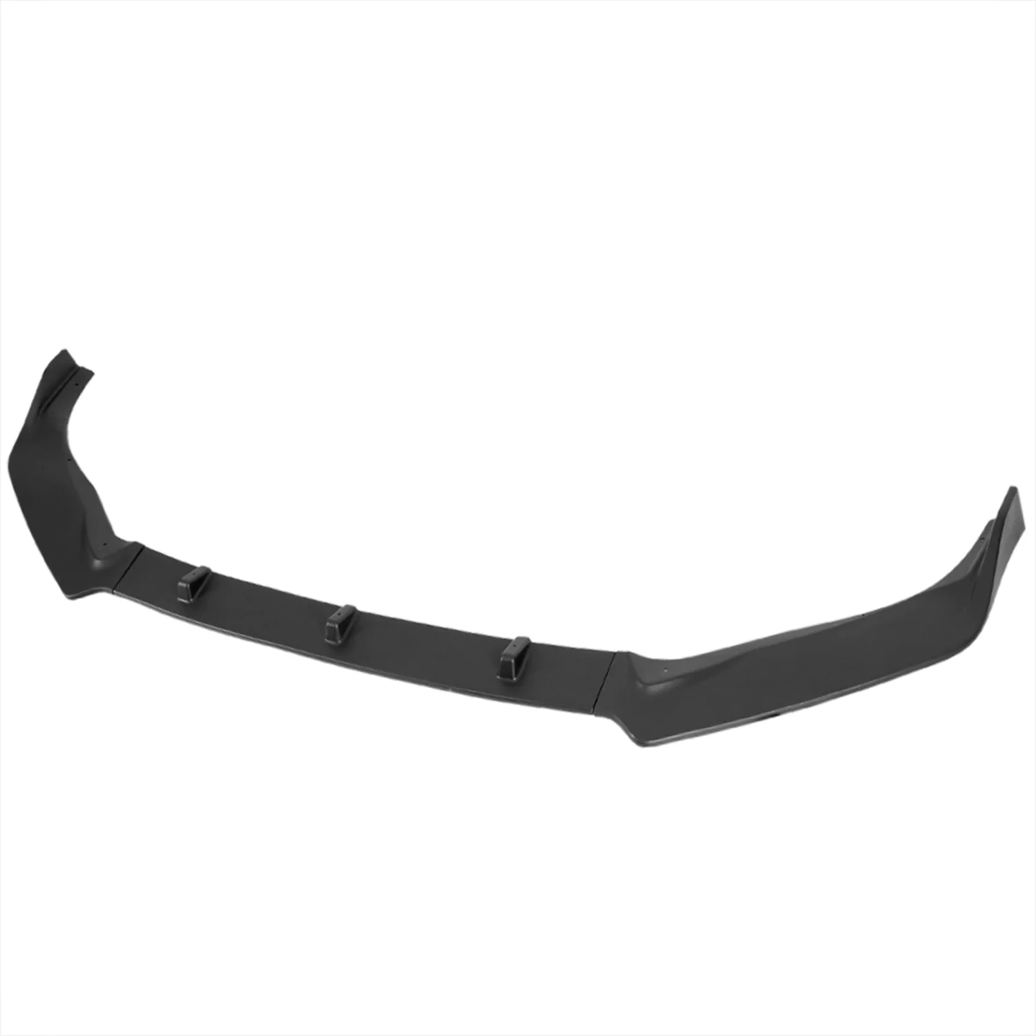 2016-2019 Nissan Sentra Matte Black Polypropylene 3Pcs Bumper Lip Spoiler