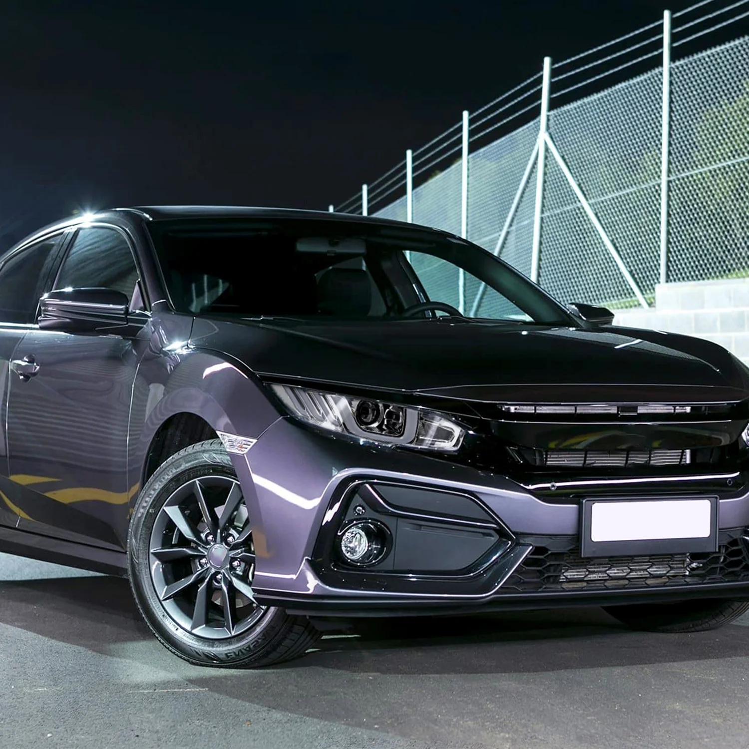 2016-2021 Honda Civic Full LED Projector Headlights Turn Signal Chrome - Image 9