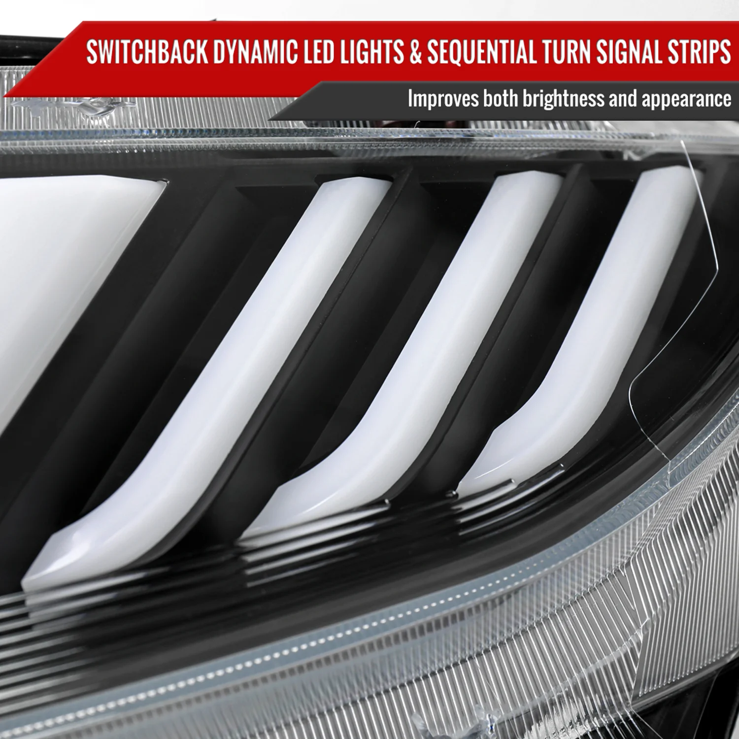 2016-2021 Honda Civic Projector Headlights LED Sequential Turn Signal Black - Image 6
