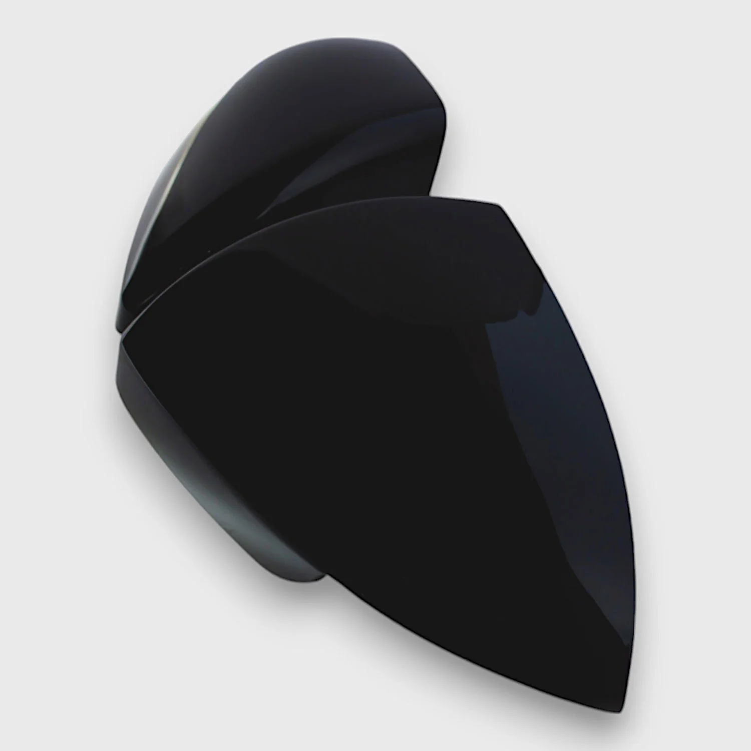2016-2021 Hyundai Elantra Mirror Cover Caps Gloss Black 2Pcs ABS Plastic - Image 3