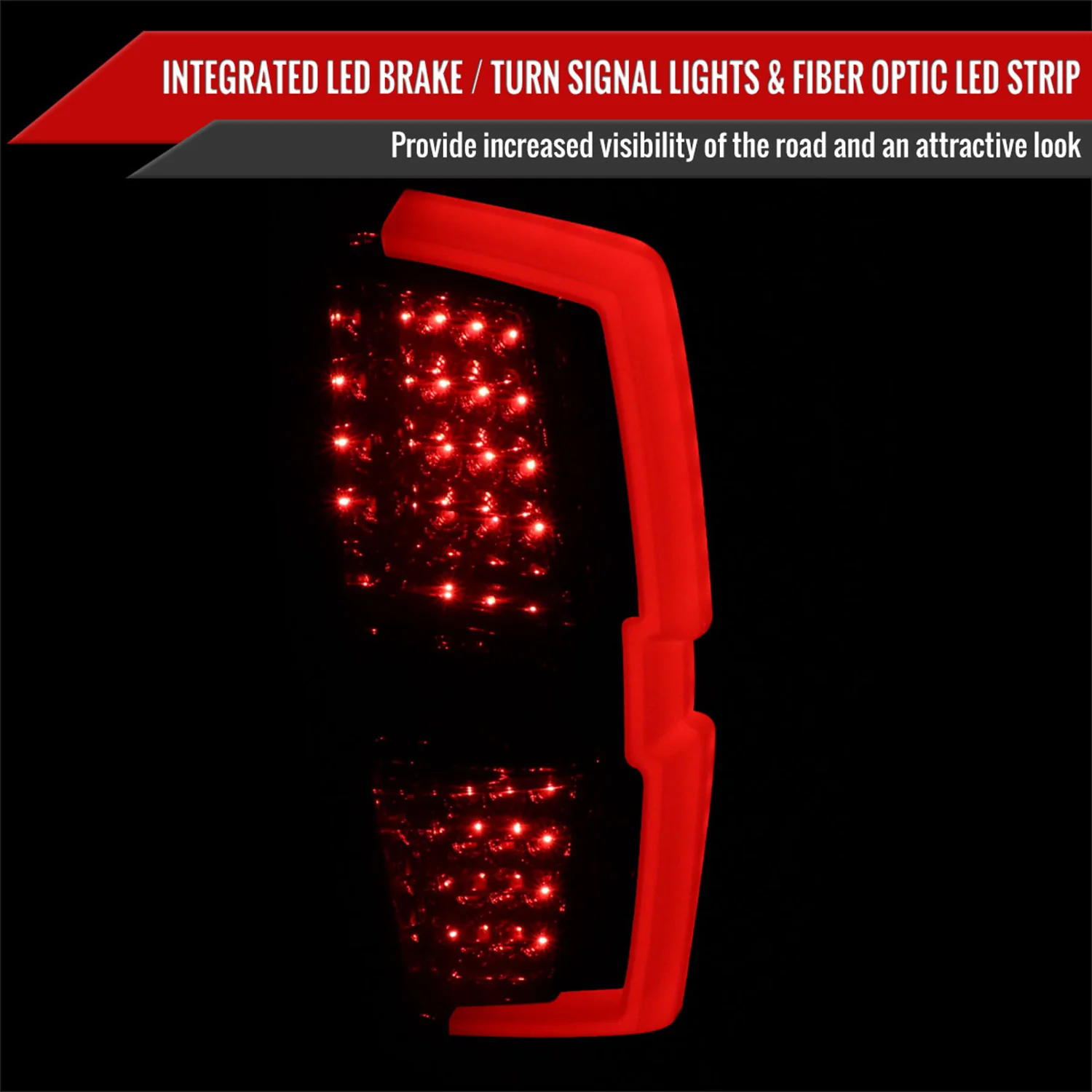 2016-2022 Toyota Tacoma LED Bar Tail Lights Chrome Housing/Smoke Lens - Image 2