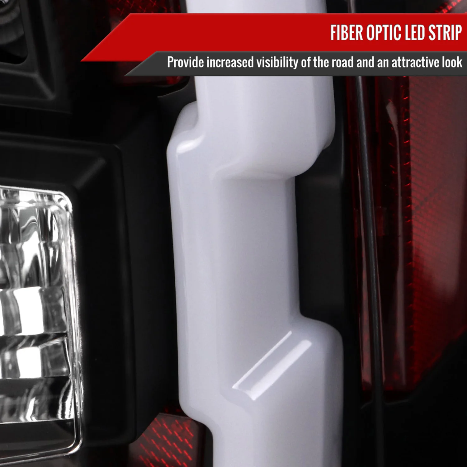 2016-2022 Toyota Tacoma LED Bar Tail Lights Matte Black Housing/Clear Lens - Image 3