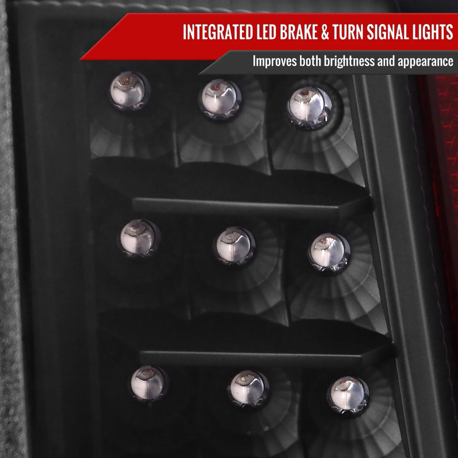 2016-2022 Toyota Tacoma LED Bar Tail Lights Matte Black Housing/Clear Lens - Image 4