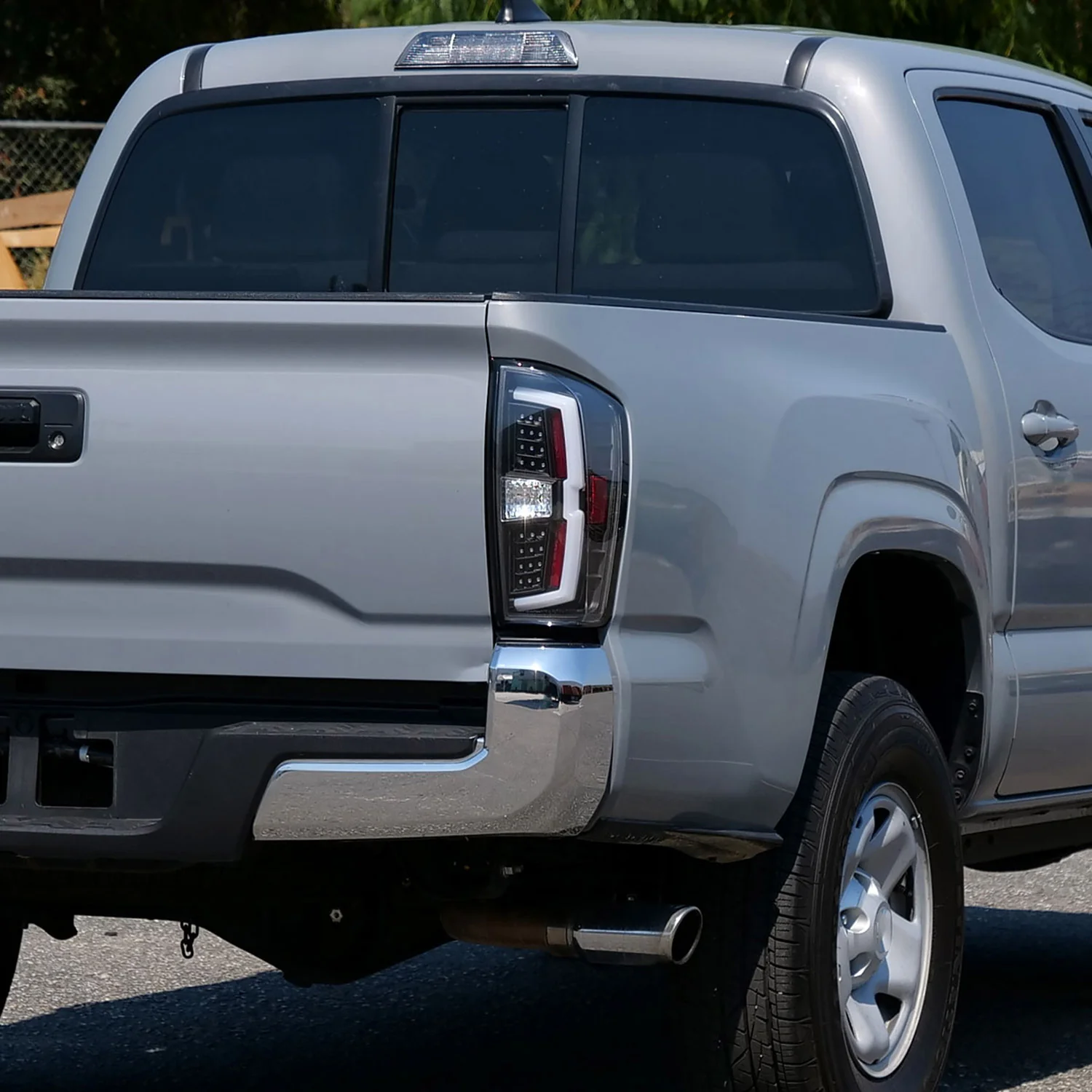 2016-2022 Toyota Tacoma LED Bar Tail Lights Matte Black Housing/Clear Lens - Image 9