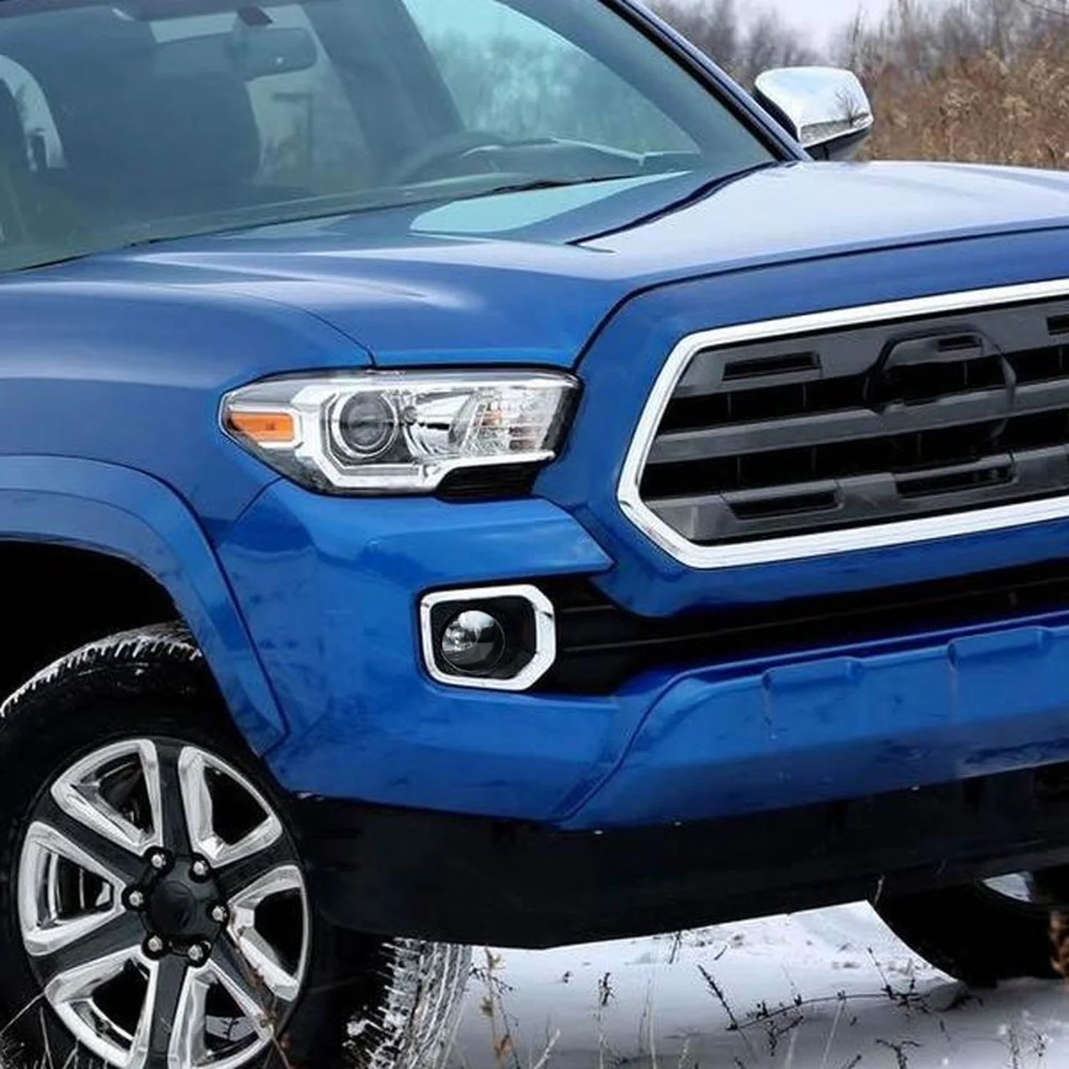 2016-2022 Toyota Tacoma SMD LED Projector Fog Lights Kit Chrome/Clear Lens - Image 10