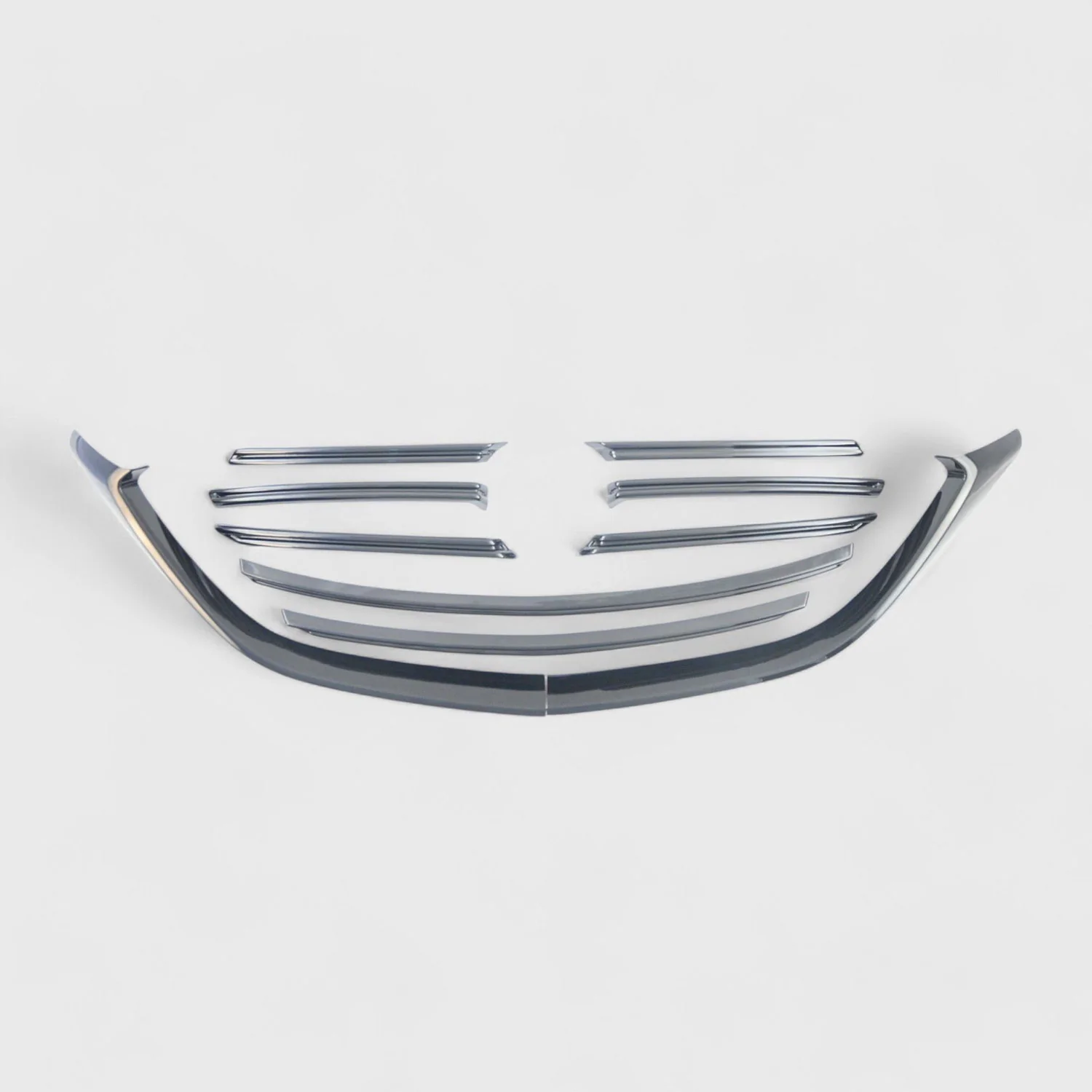 2016-2023 Mazda CX-9 Grille Overlay Gloss Black 10Pcs ABS Plastic
