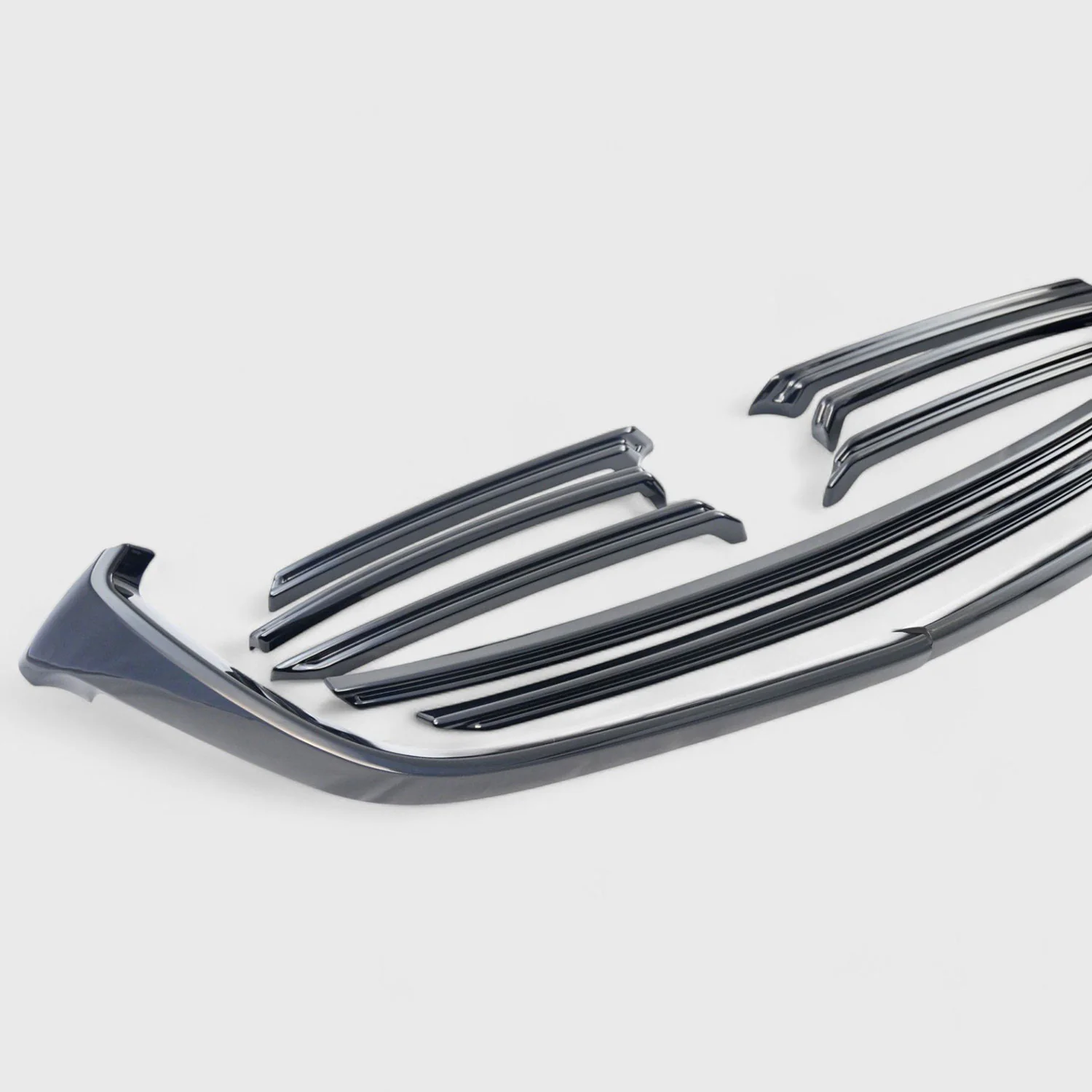 2016-2023 Mazda CX-9 Grille Overlay Gloss Black 10Pcs ABS Plastic - Image 3