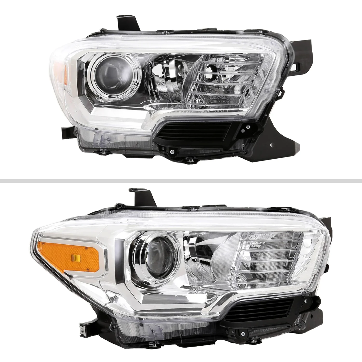 2016-2023 Toyota Tacoma Chrome Clear Projector Headlight Passenger Side Only - Image 2