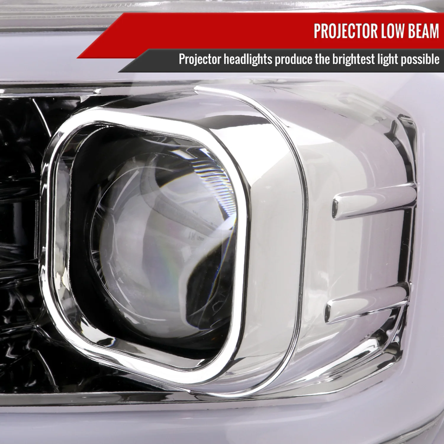2016-2023 Toyota Tacoma Switchback LED C-Bar Projector Headlights Chrome/Clear - Image 3