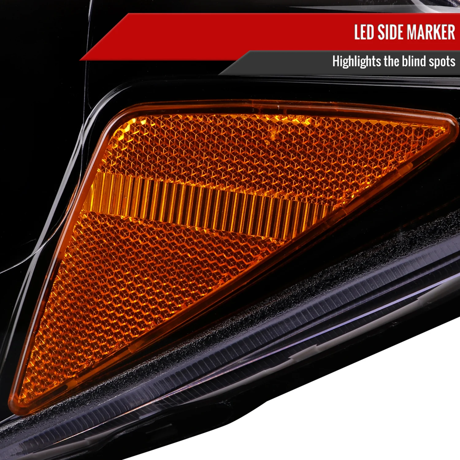2016-2023 Toyota Tacoma Switchback LED C-Bar Projector Headlights Glossy Black - Image 6