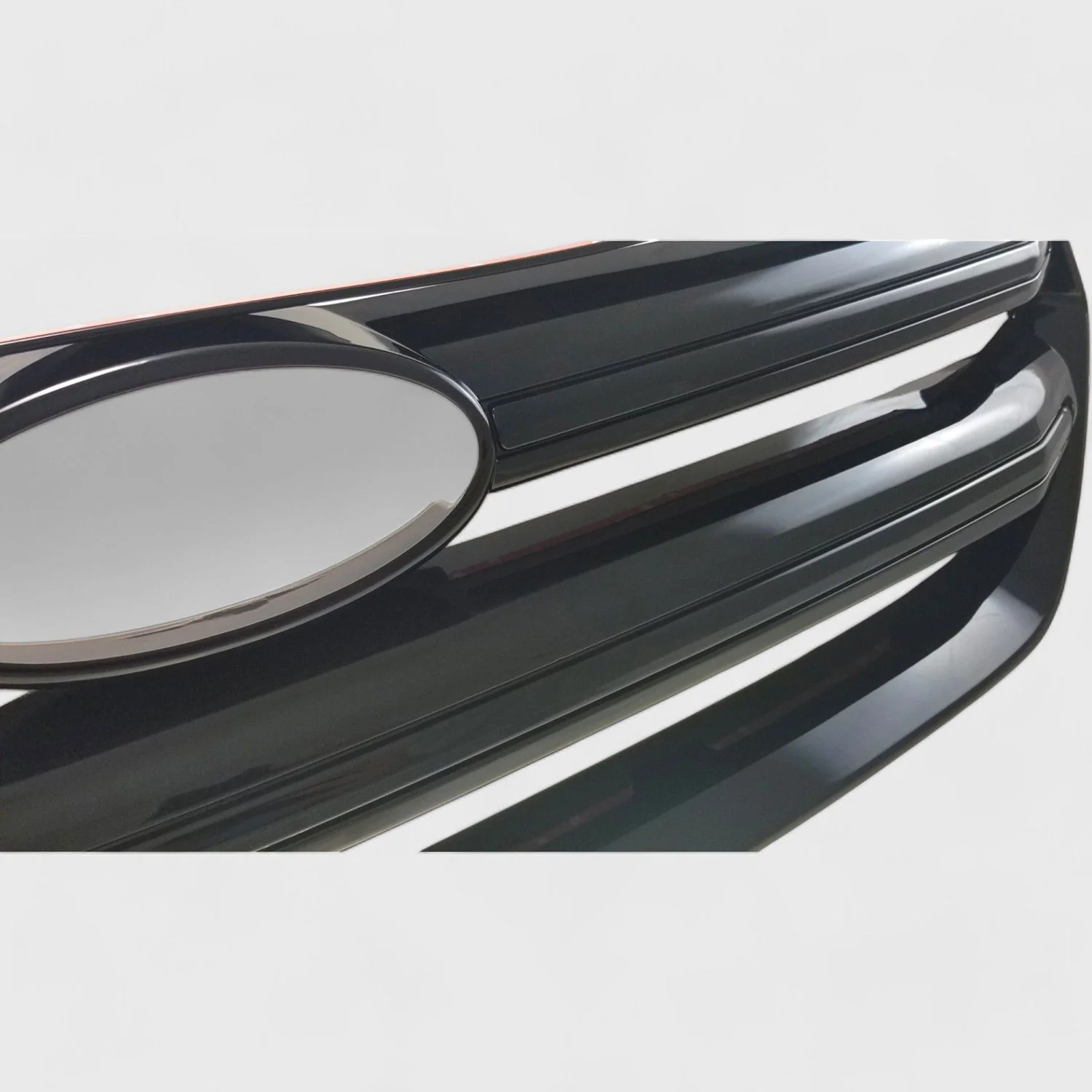 2017-2019 Ford Escape Grille Overlay Gloss Black 1Pcs ABS Plastic - Image 2