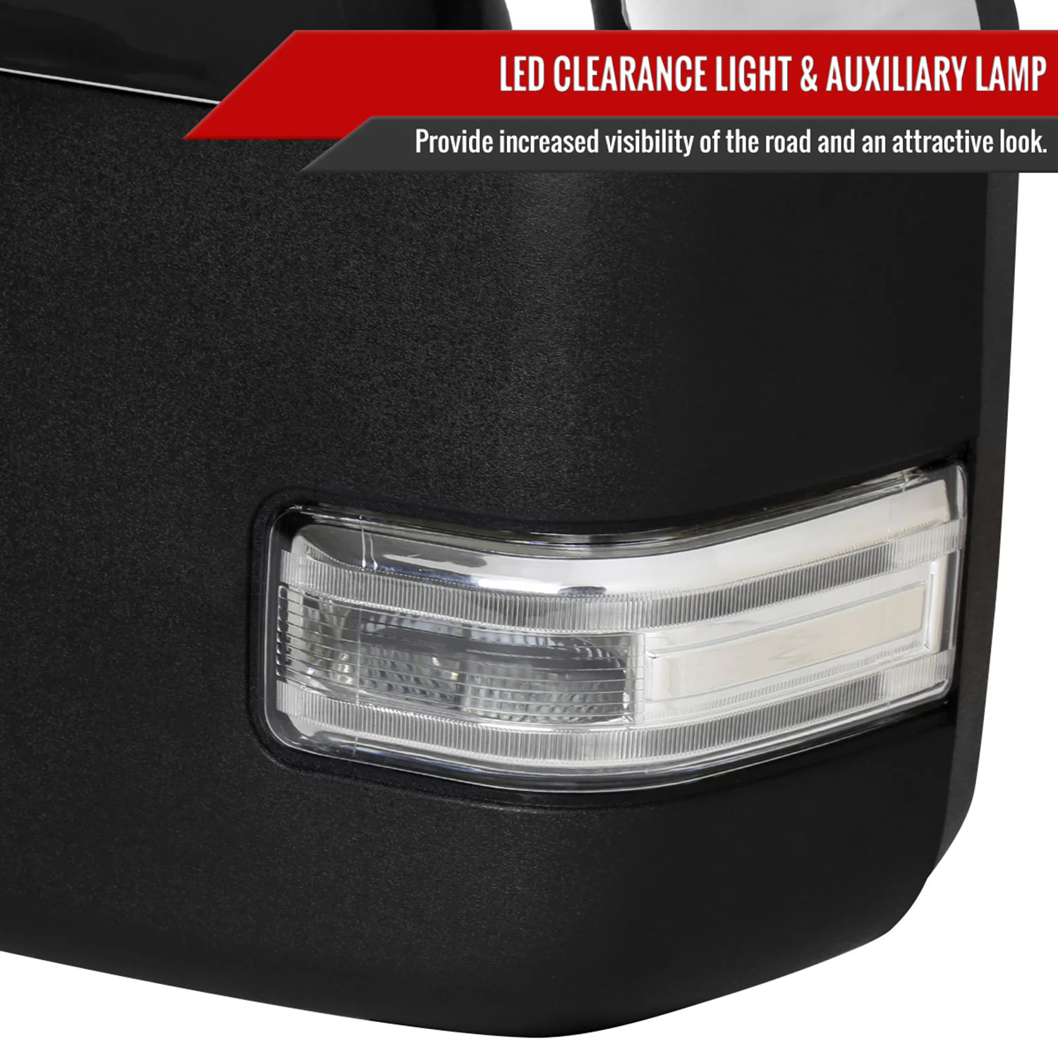 2017-2019 Ford F-250/350/450/550 Heated BSM ATS & Manual Towing Mirrors - Image 5