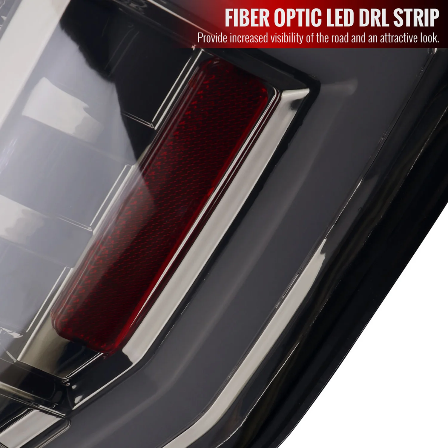 2017-2019 Ford F-250/350/450/550 Super Duty LED Bar Tail Lights Chrome/Smoke - Image 4