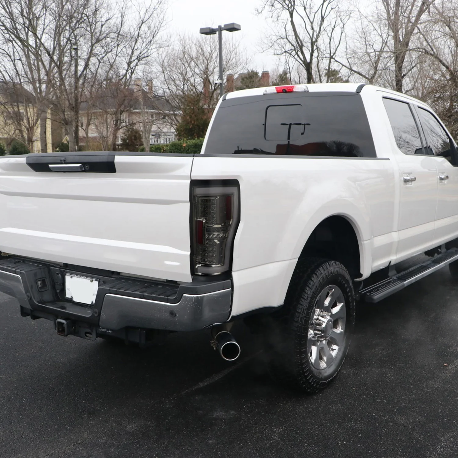 2017-2019 Ford F-250/350/450/550 Super Duty LED Bar Tail Lights Chrome/Smoke - Image 9