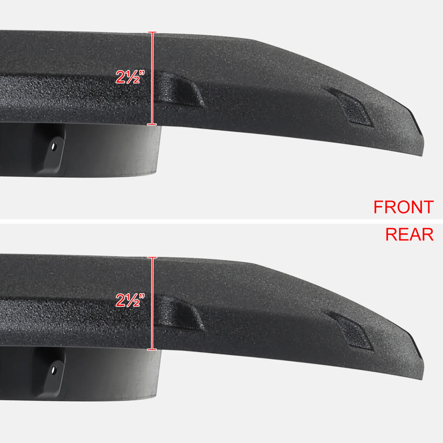 2017-2020 Ford F-250/F-350 SuperDuty Textured Rivet Style Fender Flares - Image 3