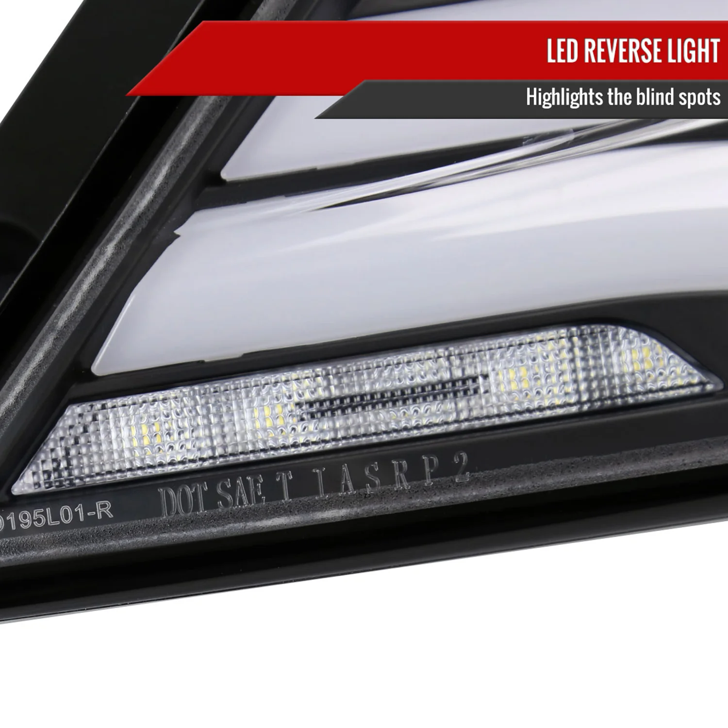 2017-2021 Honda Civic Hatchback Turn Signal LED Tail Lights Matt Black/Clear - Image 6