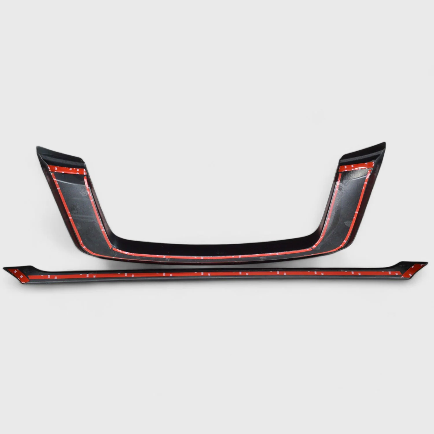 2017-2021 Nissan Pathfinder Grille Overlay Gloss Black 2Pcs ABS Plastic - Image 3