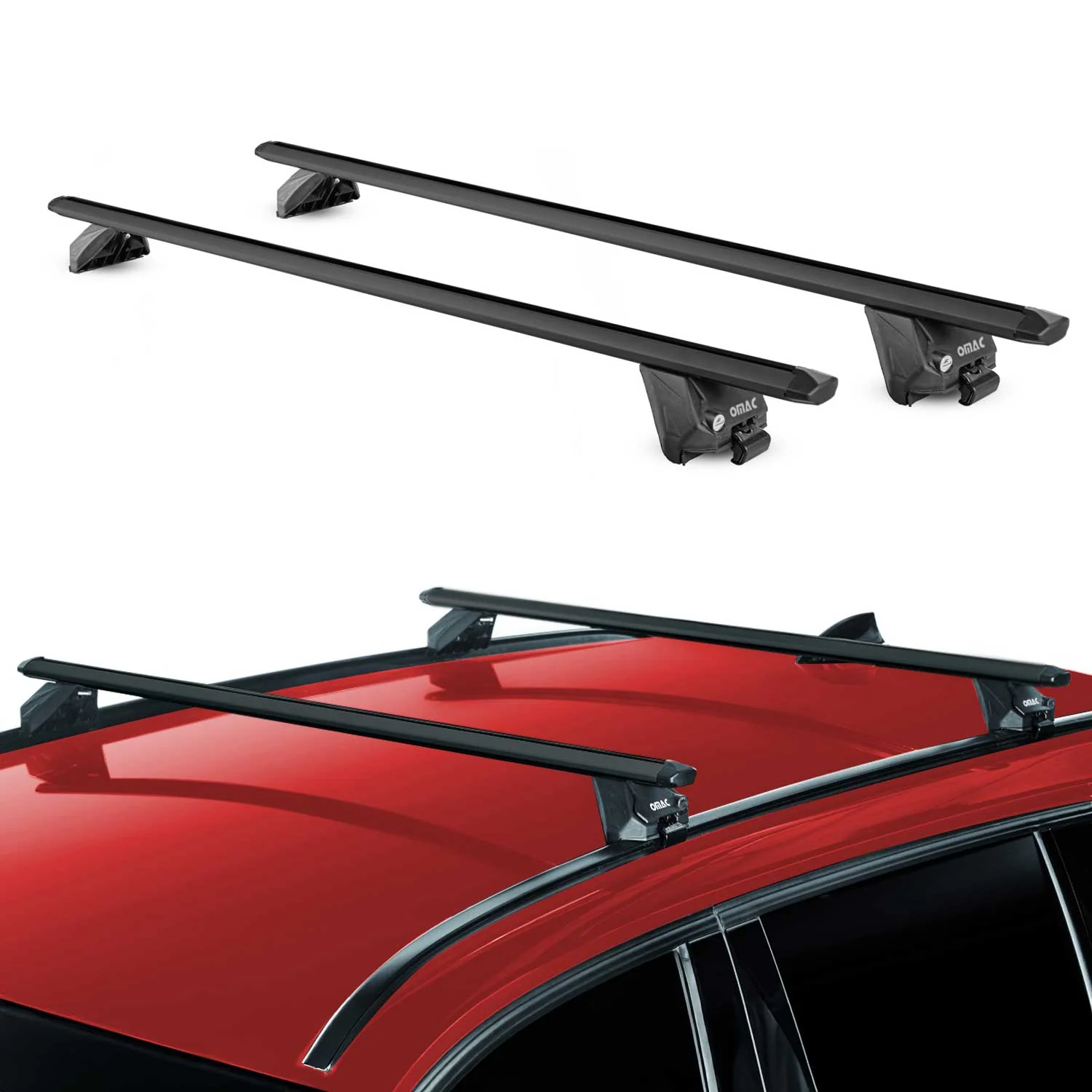 2017-2021 Nissan Rogue Sport Roof Rack Cross Bars Black