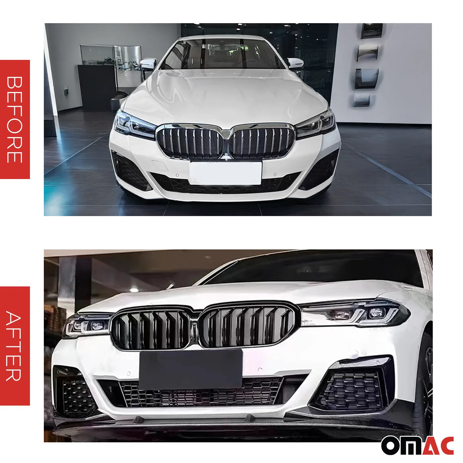 2017-2023 BMW 5 Series G30 Sedan Rear Trunk Spoiler M-Tech Style Gloss - Image 3