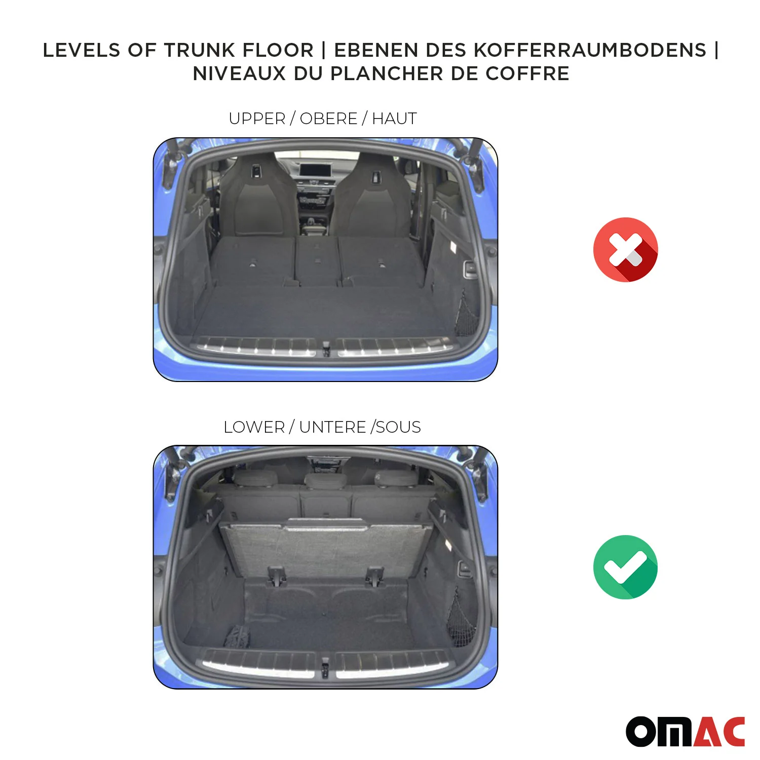 2017-2026 Tesla Model 3 Cargo Mats Liner TPE All Weather Black 1 Pcs - Image 3