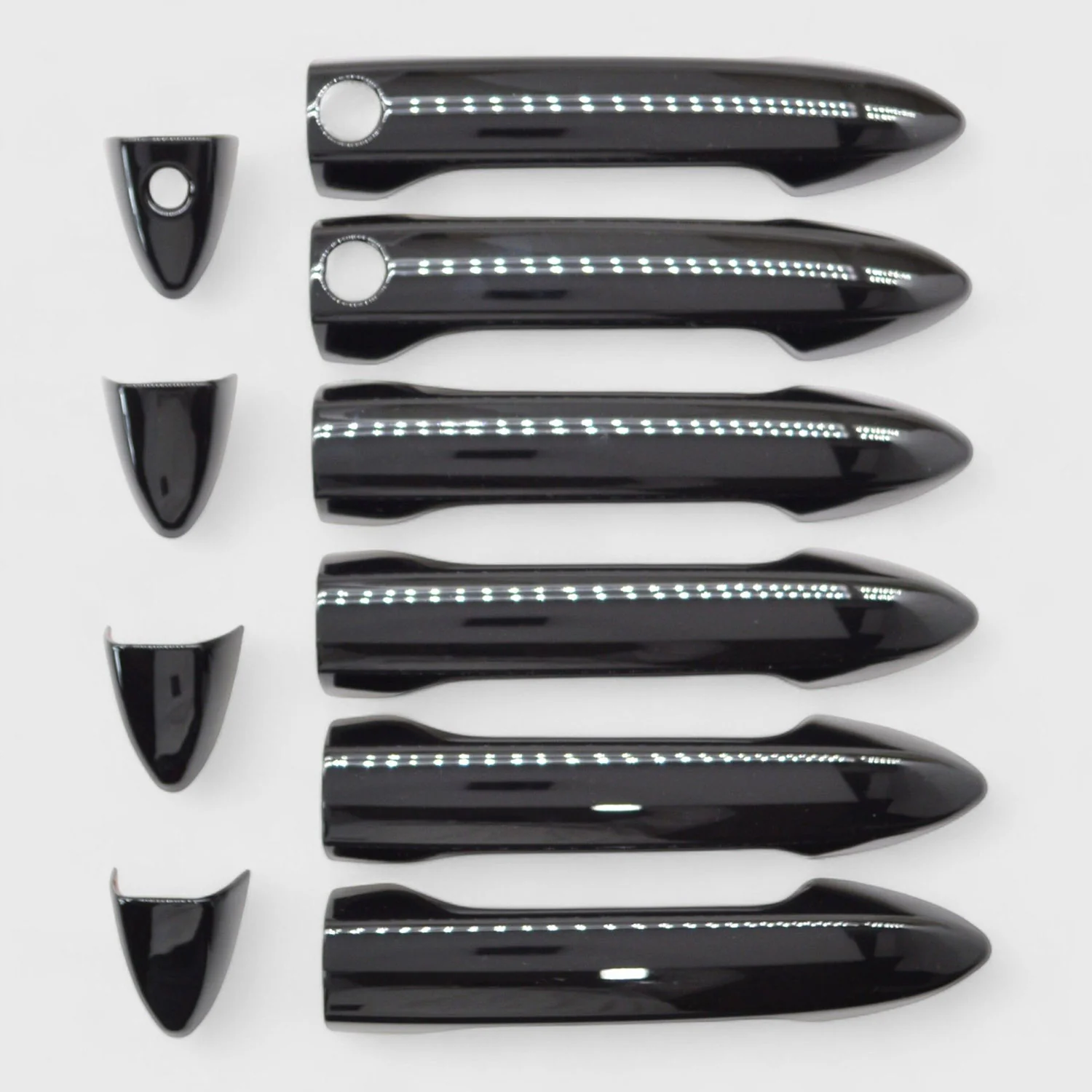2017-2025 Honda Ridgeline Door Handle Cover Gloss Black 10Pcs ABS Plastic