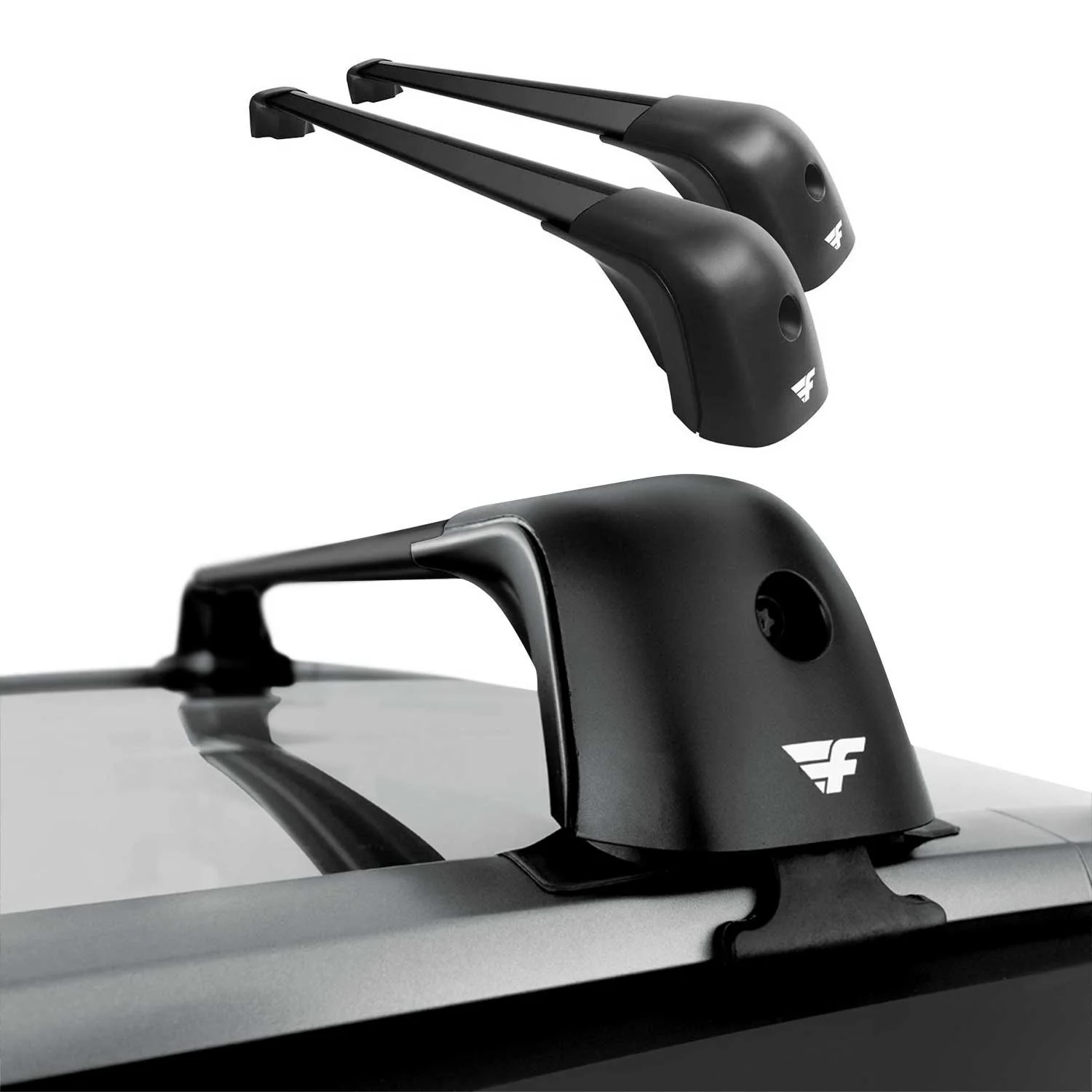 2015-2026 Volvo V90 Cross Country Roof Racks Cross Bars Black - Image 2