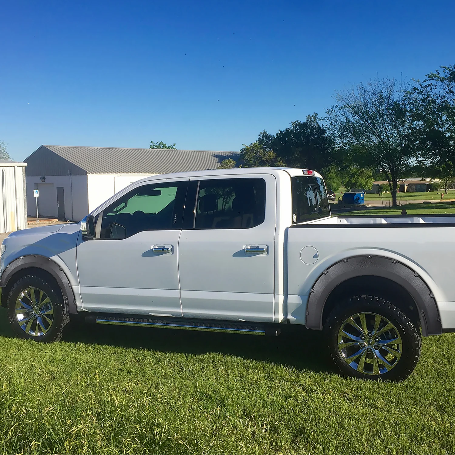 2018-2020 Ford F-150 Styleside Textured Rivet Style Fender Flares - Image 10