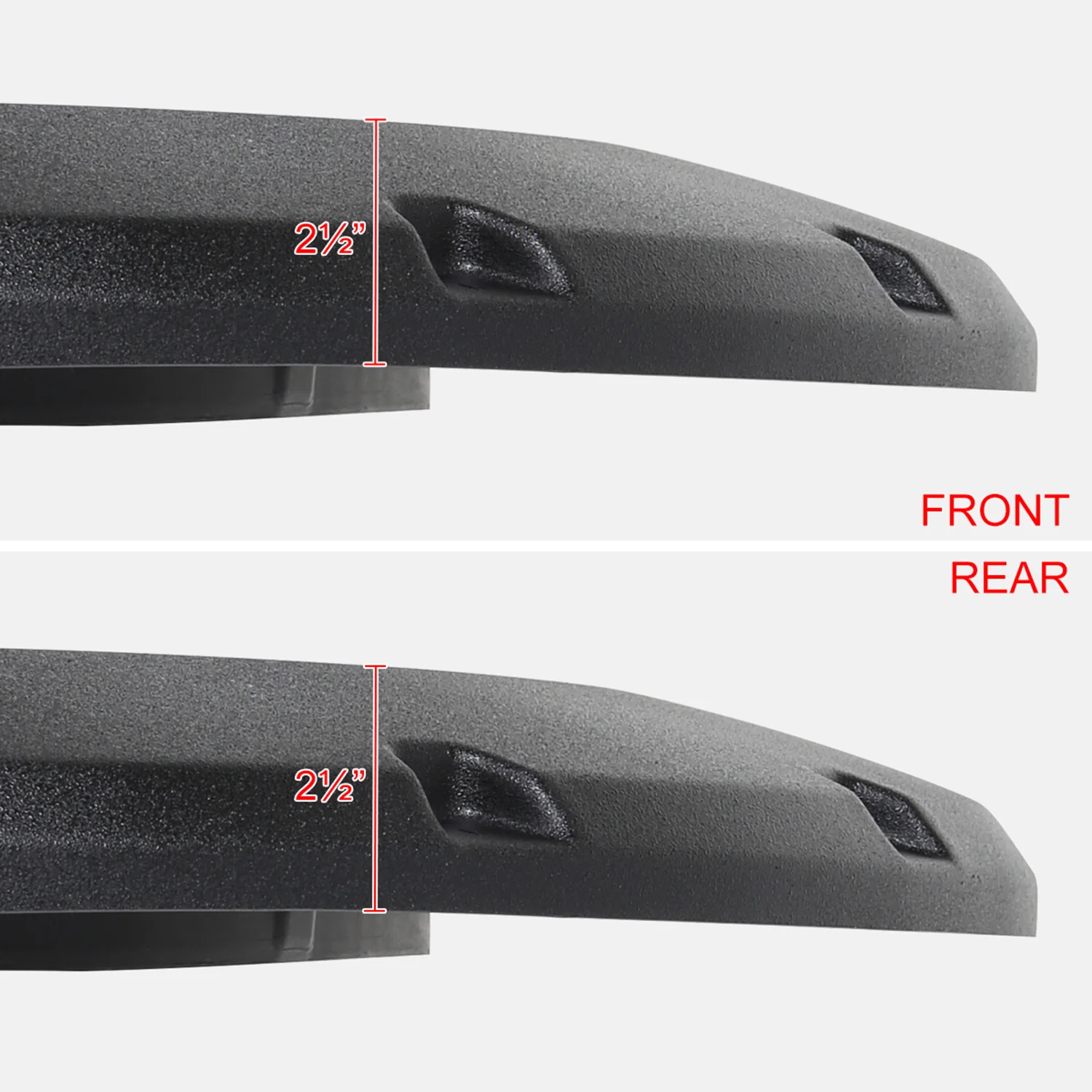 2018-2020 Ford F-150 Styleside Textured Rivet Style Fender Flares - Image 3