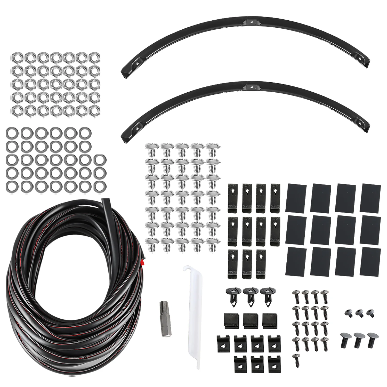 2018-2020 Ford F-150 Styleside Textured Rivet Style Fender Flares - Image 9