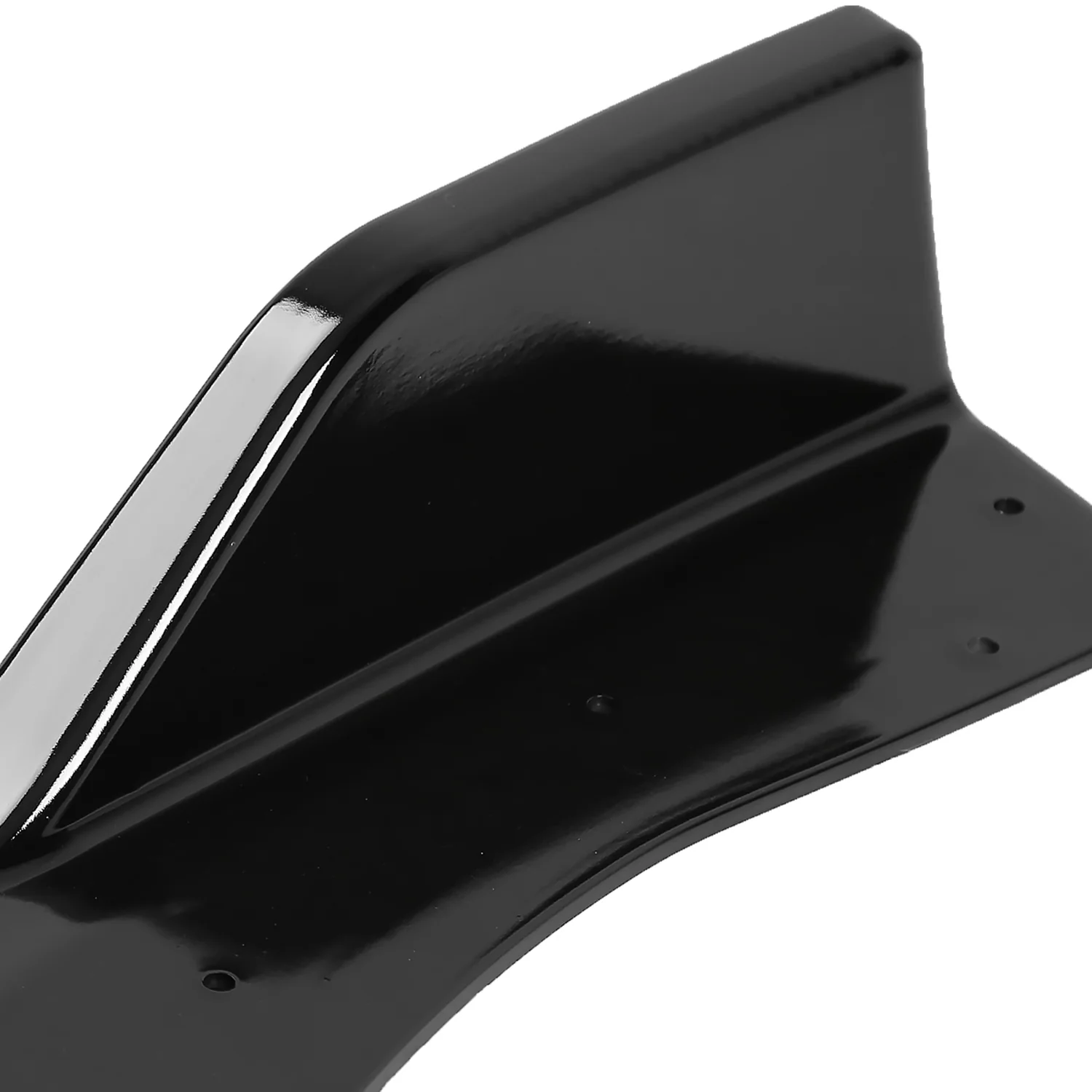 2018-2020 Honda Accord Glossy Black Polypropylene 3Pcs Front Bumper Lip - Image 4