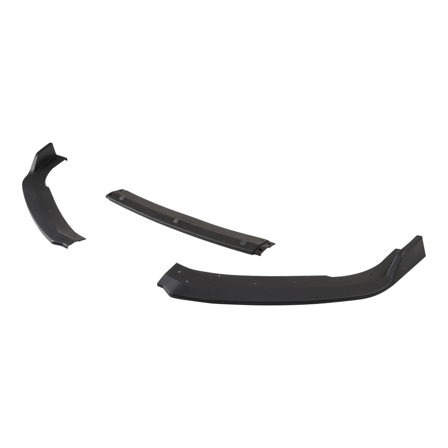 2018-2020 Honda Accord Matte Black Polypropylene 3Pcs Front Bumper Lip - Image 6