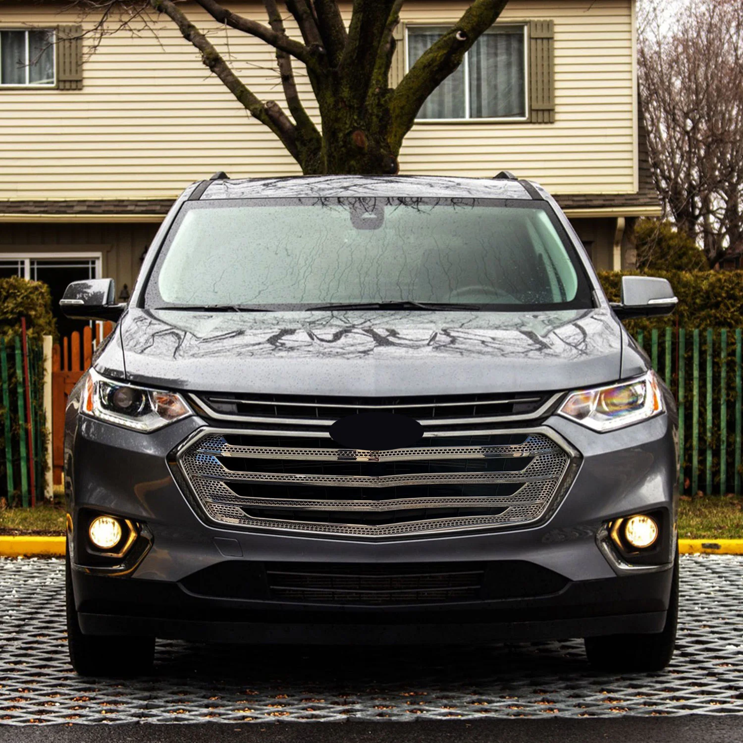 2018-2021 Chevrolet Traverse Grille Overlay Chrome 4Pcs ABS Plastic - Image 4