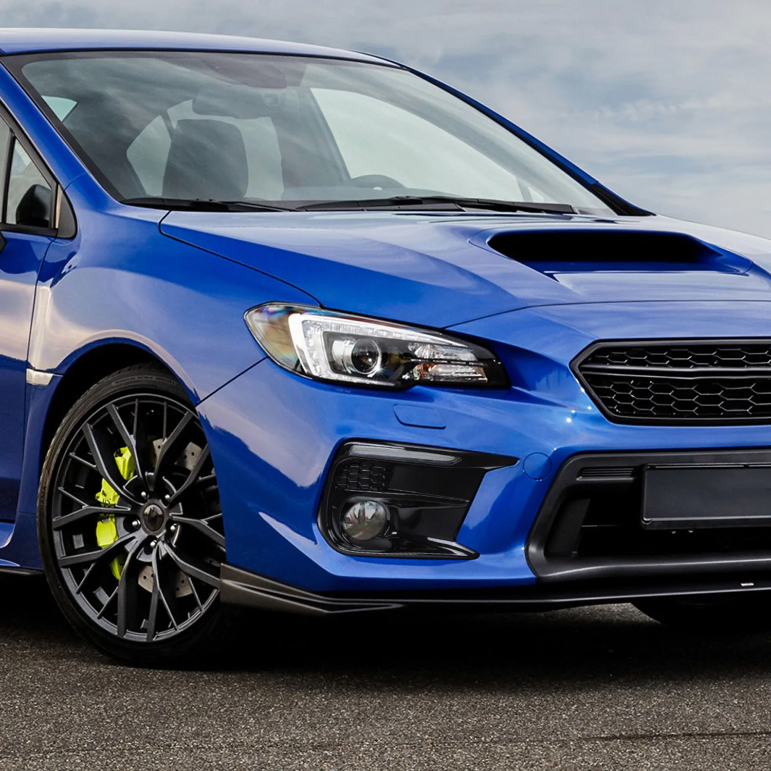 2018-2021 Subaru Impreza WRX STI LED Signal Fog Light Bezels Glossy Black - Image 10