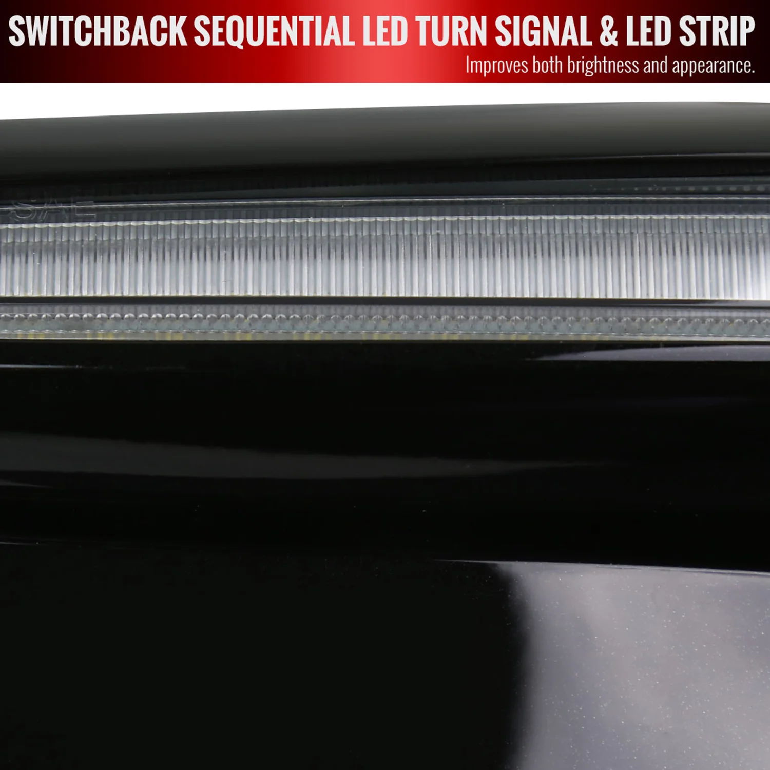 2018-2021 Subaru Impreza WRX STI LED Signal Fog Light Bezels Glossy Black - Image 4