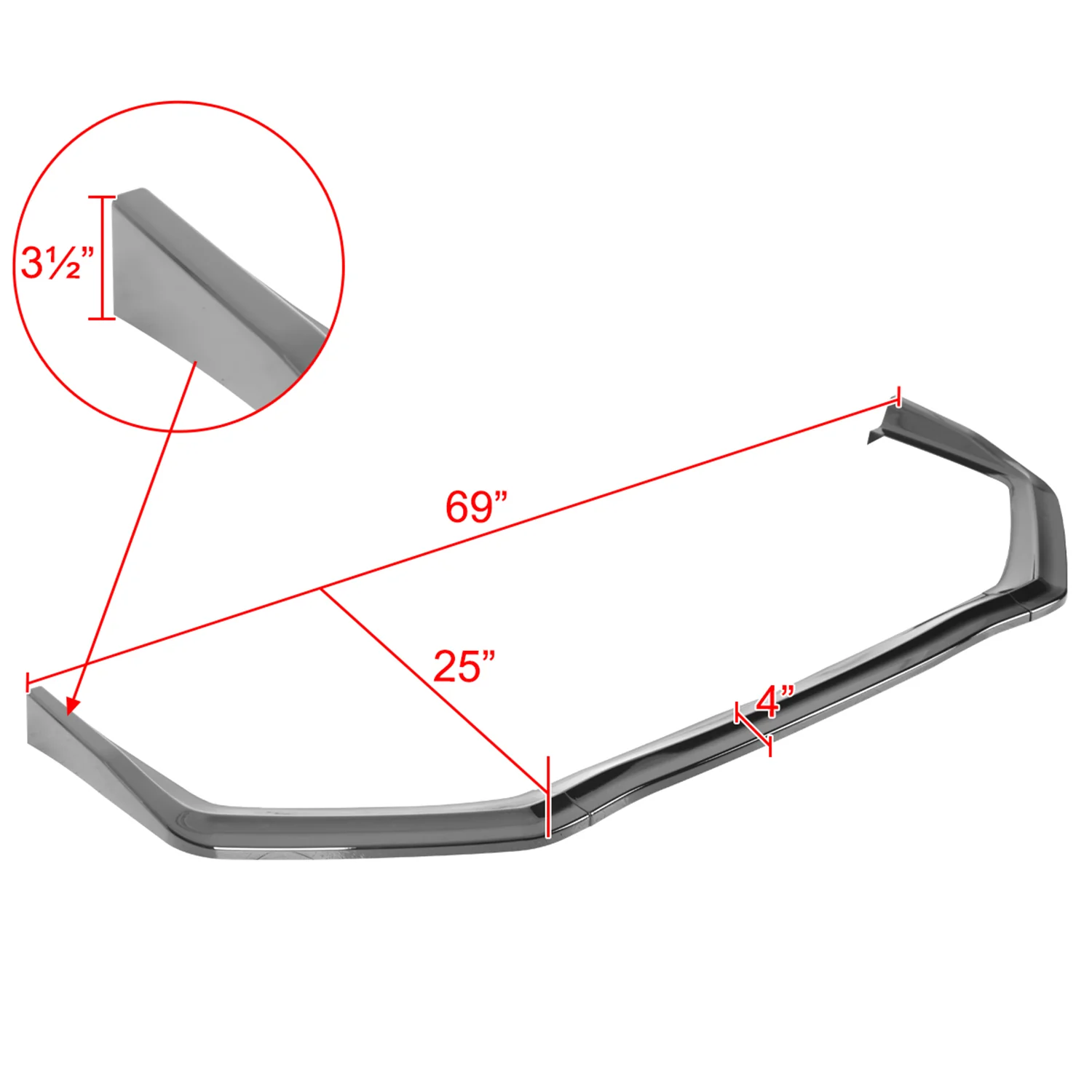 2018-2021 Subaru WRX/STI Glossy Black 3Pcs Front Bumper Lip Splitter Kit - Image 2